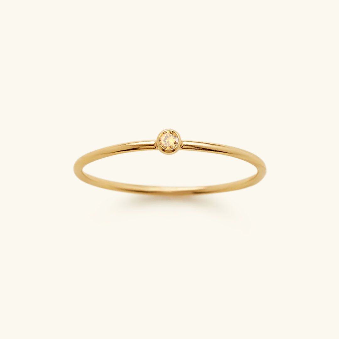 Angelina Birthstone Stacker Ring