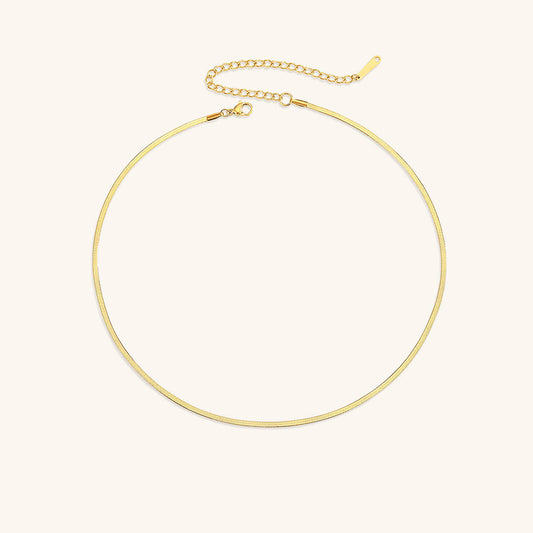 Eloise Gold Herringbone Necklace